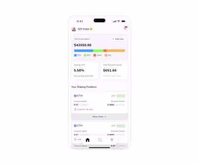 Token Staking UI