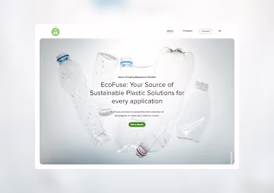 EcoFuse - Crafting a Digital Presence for Sustainable Innovation