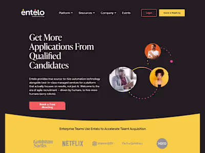 Webflow Website | The Talent Acceleration Platform | Entelo