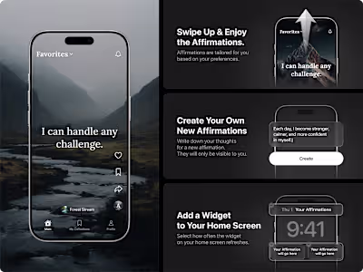 Affirmation App Interface
