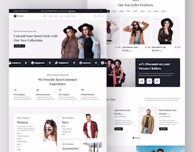 E-Commerce Website | Fashion E-Commerce | Clothes on Behance