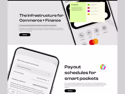 Landing page design for mypursepay