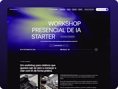 AI Workshop Landing Page