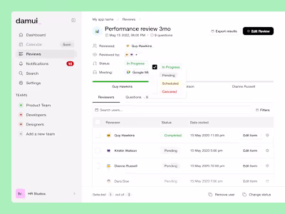 HR Tool app concept