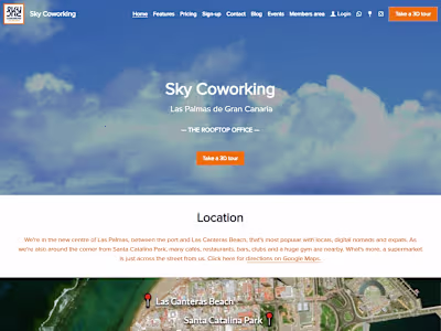 Sky Coworking: Website Built for SEO Performance