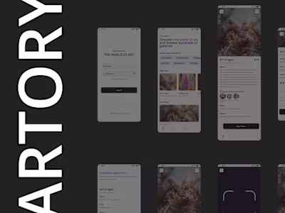 Artory / Mobile App Interface Google Certification