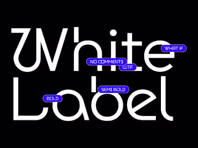 White Label Font — Variable Display Typeface for Bold Tech Bran…
