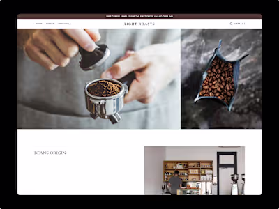 Light Roasts – Web Design