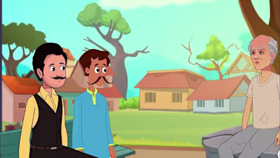 village cartoon story 