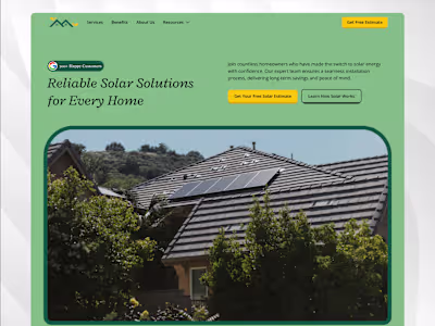 SolarHaven Energy 🏠 | Residential Solar Website Design 