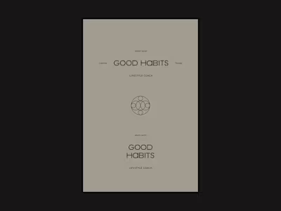 Good Habits - Design Intensive Brand Identity