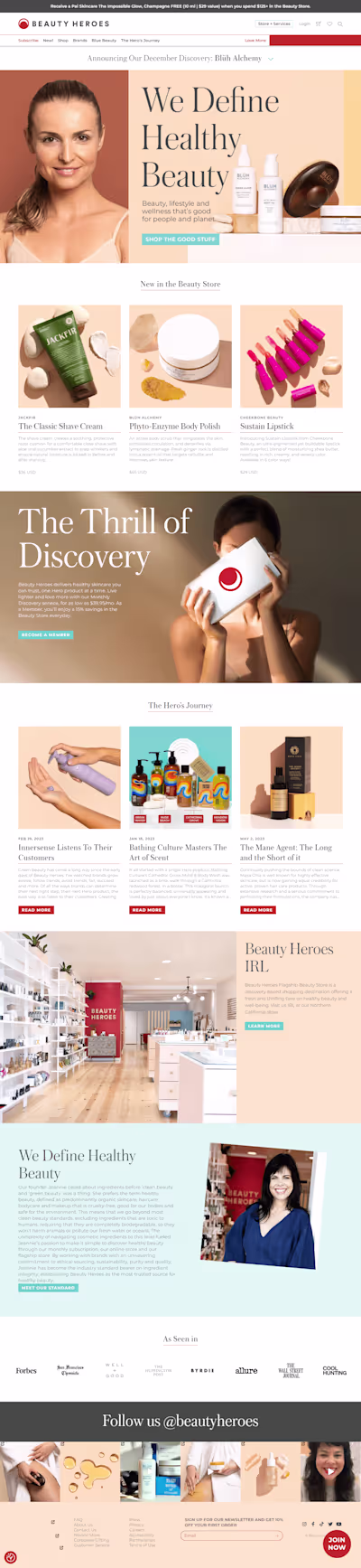 Beauty Heroes Website