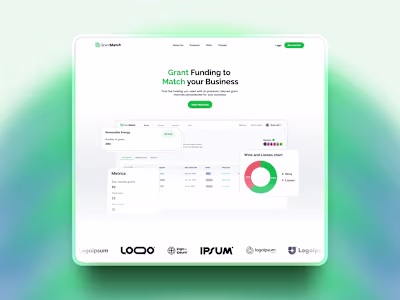Grant Match - SaaS Landing Page