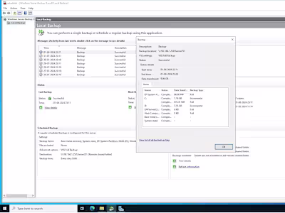 Windows Server Backup Configuration to NAS
