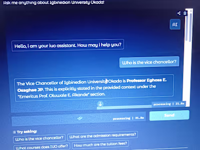 A RAG chatbot based on