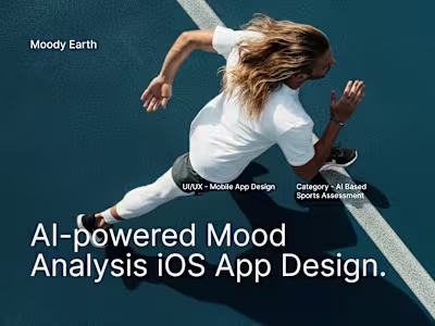 Mobile App Design for AI-powered Mood Analysis.