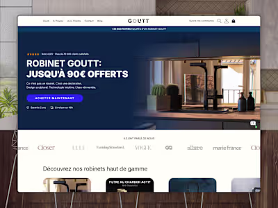 Robinet de cuisine intelligent Goutt