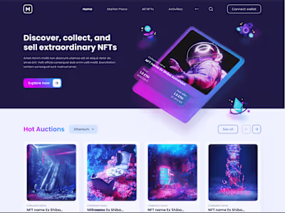 NFT Web App Case study, with HUERISTIC Evaluation 