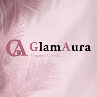 GlamAur Elegance: A Logo of Timeless Beauty.