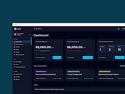 Helping Music Managers Run Their Entire Touring Operation.