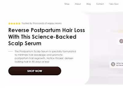 8-Sheep Landing Page Developed on Replo