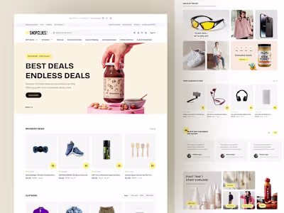 Modern E-commerce Website UI/UX Design for Seamless Shopping