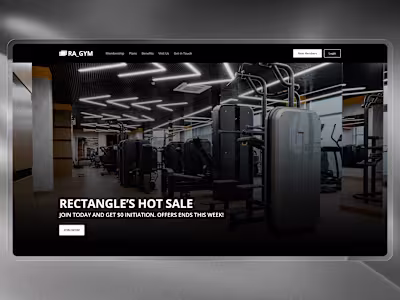 RA_GYM is a gym website