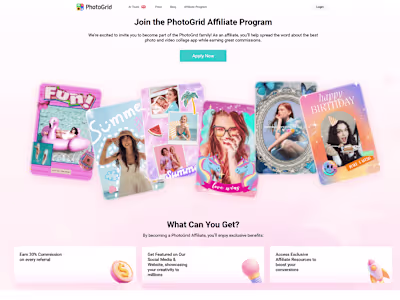 PhotoGrid: Affiliate Program Growth & Partnership Development