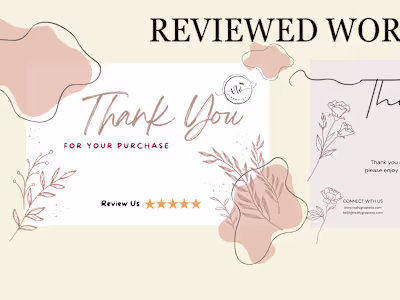 I will custom thankyou cards for every occasion in 1 hour