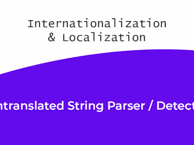 Parser Script to Detect Untranslated Strings in files