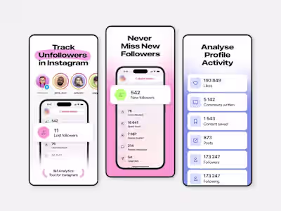 Instagram Analytics App Screenshots