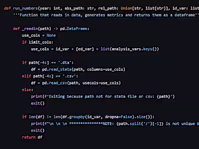 Survey Data Analysis Pipeline Development