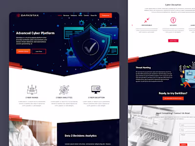 
Cyber Technology - Landing page