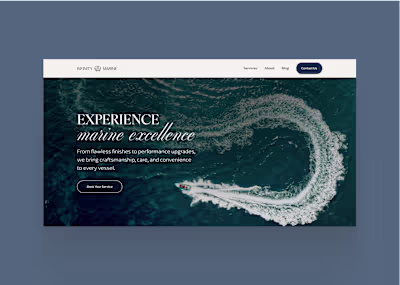 Infinity Marine - Website