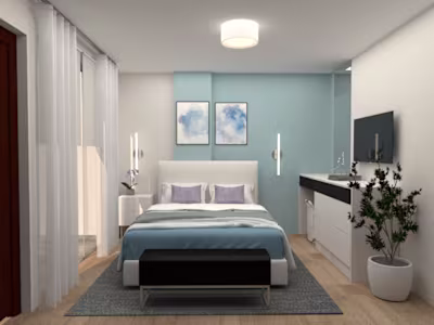 3D DESIGN - SINGLE WOMAN'S BEDROOM