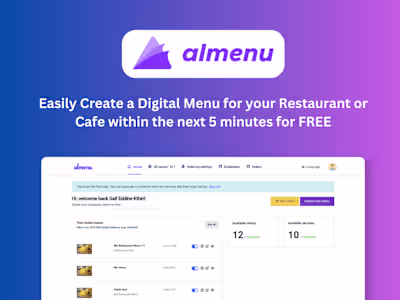 Almenu.io | SaaS Restaurants digital menu builder (Laravel)