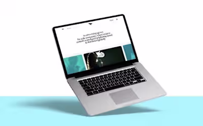 Website design for a video production agency