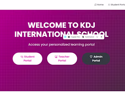 Modern School Management System