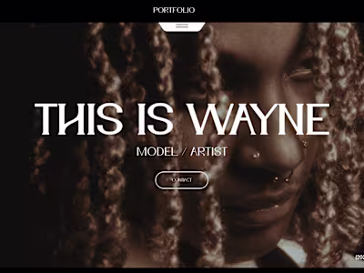 DWAYNEJR.COM - Professional Model Portfolio