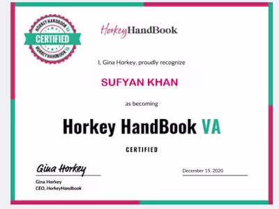 CERTIFIED VIRTUAL ASSISTANT