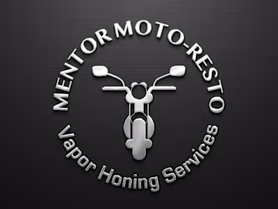Mentor Moto Resto Logo — Knight Owl Studio