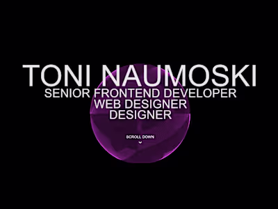 Toni Naumoski Portfolio