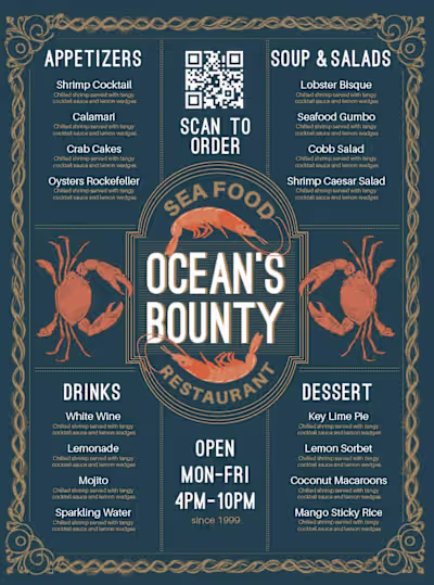 Menu and Magazine Designs
