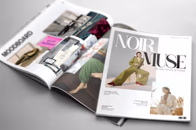Editorial Magazine Design |NOIR MUSE
