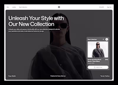 Andriosa: E-Commerce Fashion Landing Page