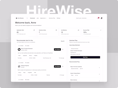 HireWise: UX/UI Design for AI Job Search Assistant