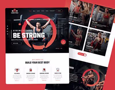 Responsive Fitness Coaching Landing Page Design