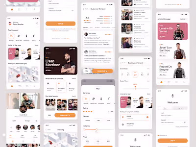 Barber and Hairstylist Appointment Scheduling App