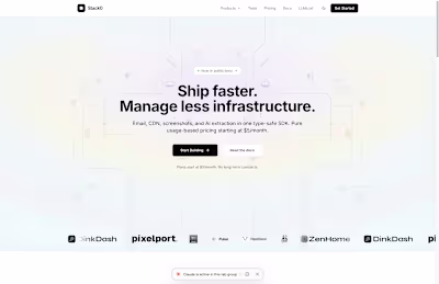Stack0 - Modern infrastructure for AI apps. Email, CDN, scre...