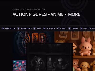 Collector's Den – Landing Page Design